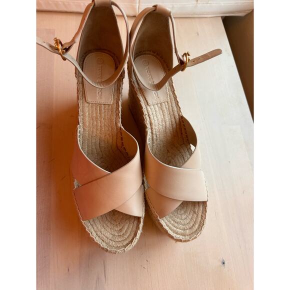 Tory Burch Tan Selby Espadrille Wedge Sandal size 11 - Picture 9 of 13
